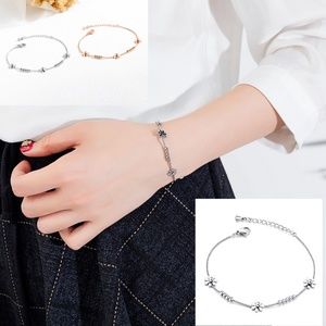 Stainless Steel Daisy Flower Bracelet.